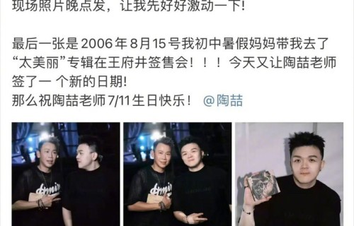 艾福杰尼追星陶喆20年终圆梦|歌迷