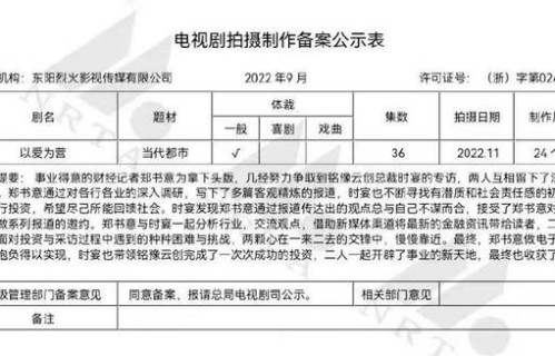 白鹿王鹤棣以爱为营11月17日开机