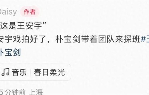 48小时破次元壁！朴宝剑探班王安宇，中韩顶流的友谊速度太离谱