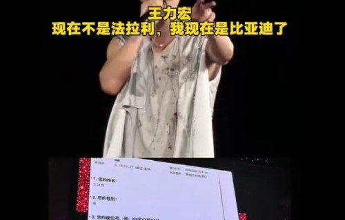 王力宏：我不是法拉利，我是比亚迪，明星代言都这么卷吗|代言费|演唱会|陶喆|粉丝|销量