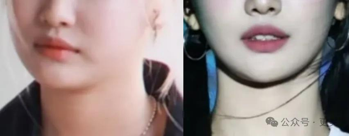 △右侧为80斤状态，该爱豆身高为161cm，平时几乎不吃什么东西